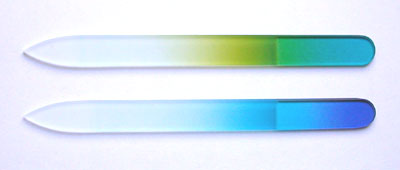 Crystal glass nail files Bohemian Glassworks: Kombinace barev
